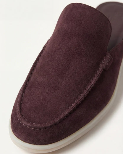 Kaffee Wildleder Yacht Pantolette