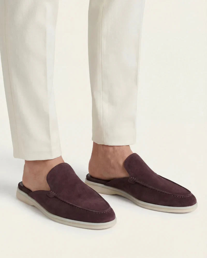 Kaffee Wildleder Yacht Pantolette
