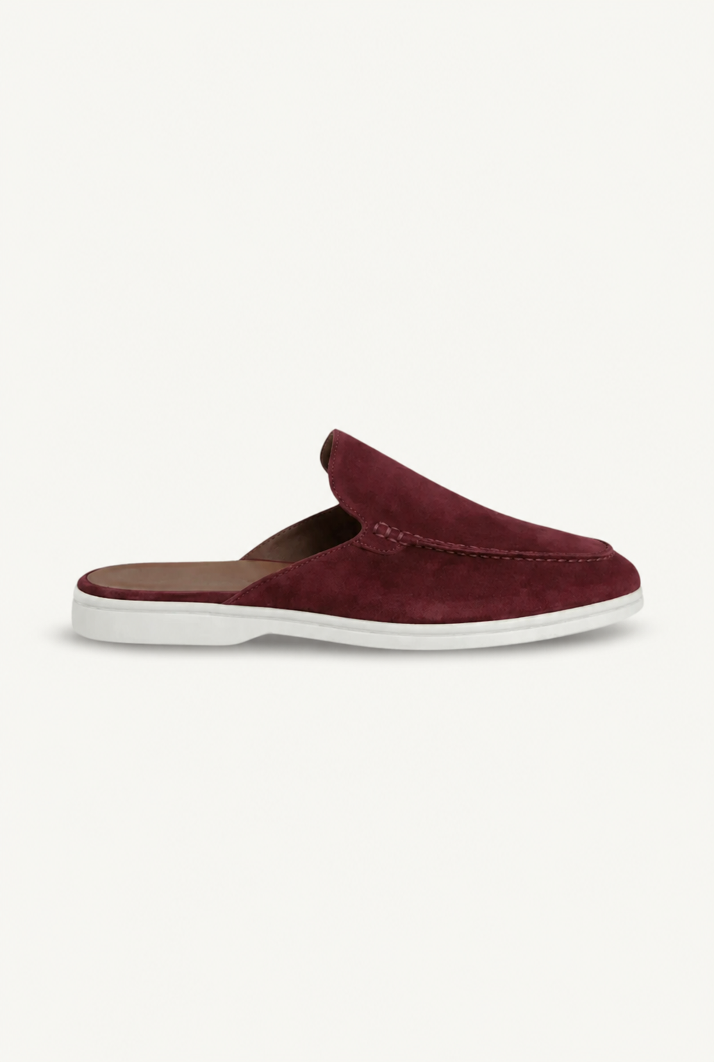 Bordeaux Wildleder Yacht-Mule